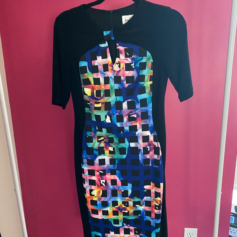 Watercolor Joseph Ribkoff dress. NWT.